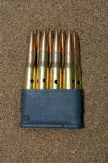 M1 Garand en bloc clip with dummy cartridges